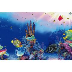 Abziehbild Poster F3 100X49 Cm für Superfish Aquarien