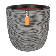 Bloempot Pot bol rib NL 43x41 antraciet Capi Europe