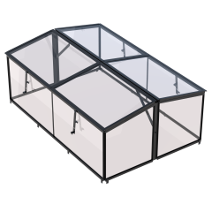 Broeikas Parsley Planter large zwart 4 mm veiligheidsglas Royal Well
