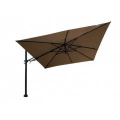 Vrijhangende zweefparasol taupe Barletta 3x3 m Borek