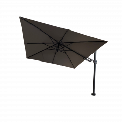 Vrijhangende zweefparasol grijs Barletta 3x3 m Borek