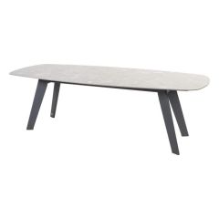 Montana Tafelframe Antracite Met Montana Tafelblad Ceramic Terrazzo 240x103x74 cm 4SO