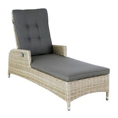 Ligbed Long Beach Trout Grey D 162 x B 68 x H 105 cm Oosterik Home