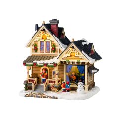 Heiligabend bei der Oma 19x26x27 cm Weihnachtshaus LEMAX
