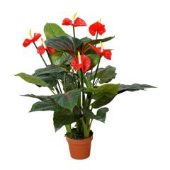 Anthurium 95 cm kunstbloem zijde nepbloem Buitengewoon de Boet