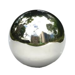 Dekokugel Hexe Silber glänzend Edelstahl 25 cm Buitengewoon de Boet