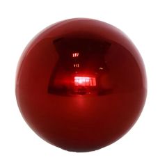 Dekorative Hexenkugel, rot glänzend, Edelstahl, 25 cm, Buitengewoon de Boet