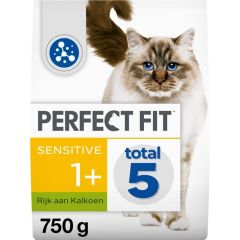 Droogvoer kalkoen voor volwassen katten sensitive 750g stazak Mars
