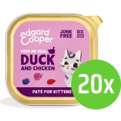 Cat kitten pate duck/chicken 85g Edgard & Cooper