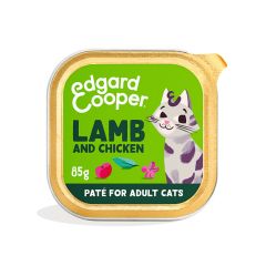Cat adult pate lamb/chicken 85g Edgard & Cooper