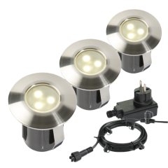 Ground spot 12 V Birch set (3 st) Garden Lights
