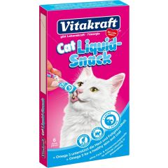 Kat Cat-Liquid snack zalm & omega 6 stuks Gebr. de Boon Vitakraft