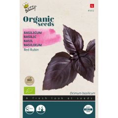 Organic Basilicum Red Rubin (Bio) zaden Buzzy