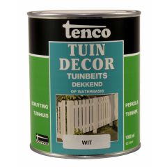 Gartendekor deckend weiß 1l Farbe/Lasur Tenco