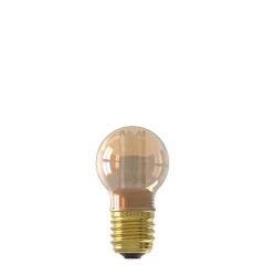 LED Glasfaser P45 Gold SMD 220-240V 2.3W 65lm 1800K E27 Dimmbar mit LED-Dimmer Calex