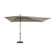 Stokparasol Asymetriq Asymetrique Sideway 360 x 220 cm grey zonwering Madison