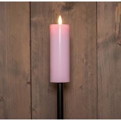 Fackel Auf Stock Licht Rosa Mit Bewegter Flamme 5 x 14 cm Auf 75 cm Fackel solar Anna's Collection
