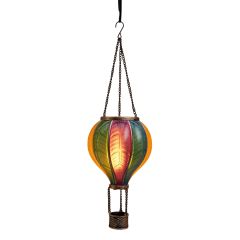 Solar-Heißluftballon 12 LED mit Flammeneffekt 14 x 45 cm multi Anna's Collection