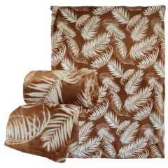 Plaid fien L200 x B150 cm kokosnuss Unique Living