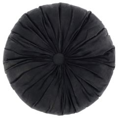 Kissen Basics 40 cm Durchmesser schwarz Unique Living