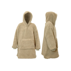 Kapuzenpullover Teddy chateau grau 70x50x87 cm Unique Living