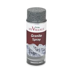 Graniet effect/structuur spray 400ml seizoensdecoratie My Village