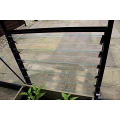 Tuinkas Louvreraam 6L Veiligheidsglas Groen Eden