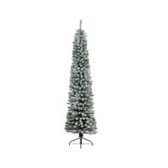 Weihnachtsbaum Pencil pine snowy h150 cm extra schmal grün/weiß Everlands