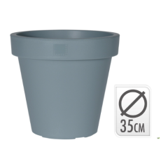 Bloempot EK Rond Diameter 35 cm Blauw Nampook