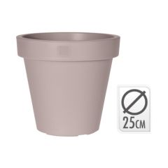 Blumentopf ek rund 25 cm taupe Nampook