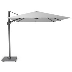 Challenger T2 350x260 cm lichtgrijs zweefparasol zonwering Platinum