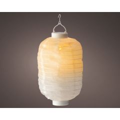 Solar lantaarn dia20-H30cm white II Decoris