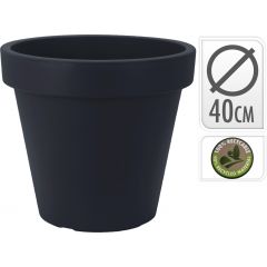 Blumentopf Kunststoff Budget e&k rund 40 Serie, an  Nampook