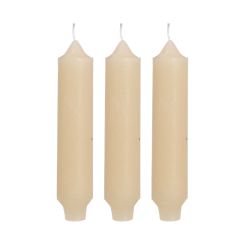 Palermo Kerzenset 3-teilig Ø. 3,5 x H 17 cm creme Hortus