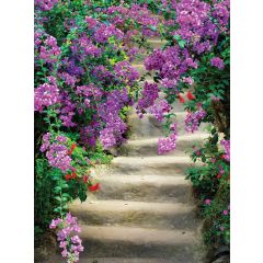 Bloemen trap 50x70cm Tuinschilderij Customize-it