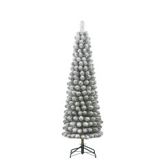 Kunstkerstboom Charlton pilar groen frosted H215 x dia. 56 cm Black Box