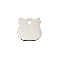 Cat roestvrijstalen dierenpenning small/klein 2 cm x 1,94 cm RedDingo