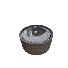 Springbrunnen Stein lite schwarzer Sandstein Wasser Ornament I E'lite