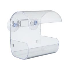 Vogelfutterspender transparent für das Fenster