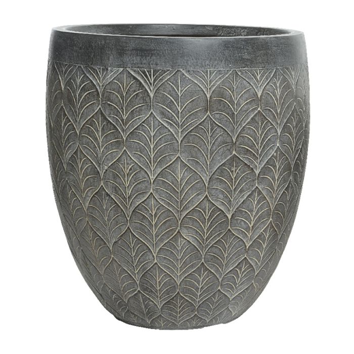 Ella Planter M Fiberclay clayfibre Dunkelgrauer Blumentopf bertopf Decoris
