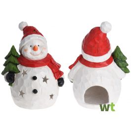 Kerstfiguur - Sneeuwman - Warm wit, Type: LED, Toepassing: Binnen