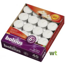 Waxinelichtjes 60 stuks in een zak 6 branduren in een