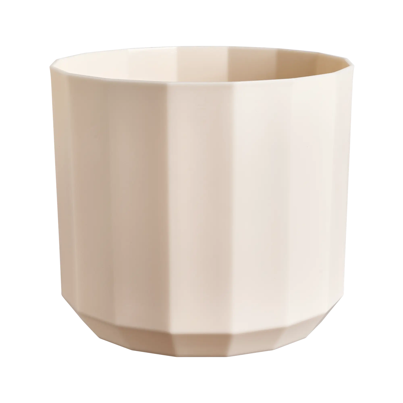 Elho Facet rond 17 cm amandelroze bloempot – roze