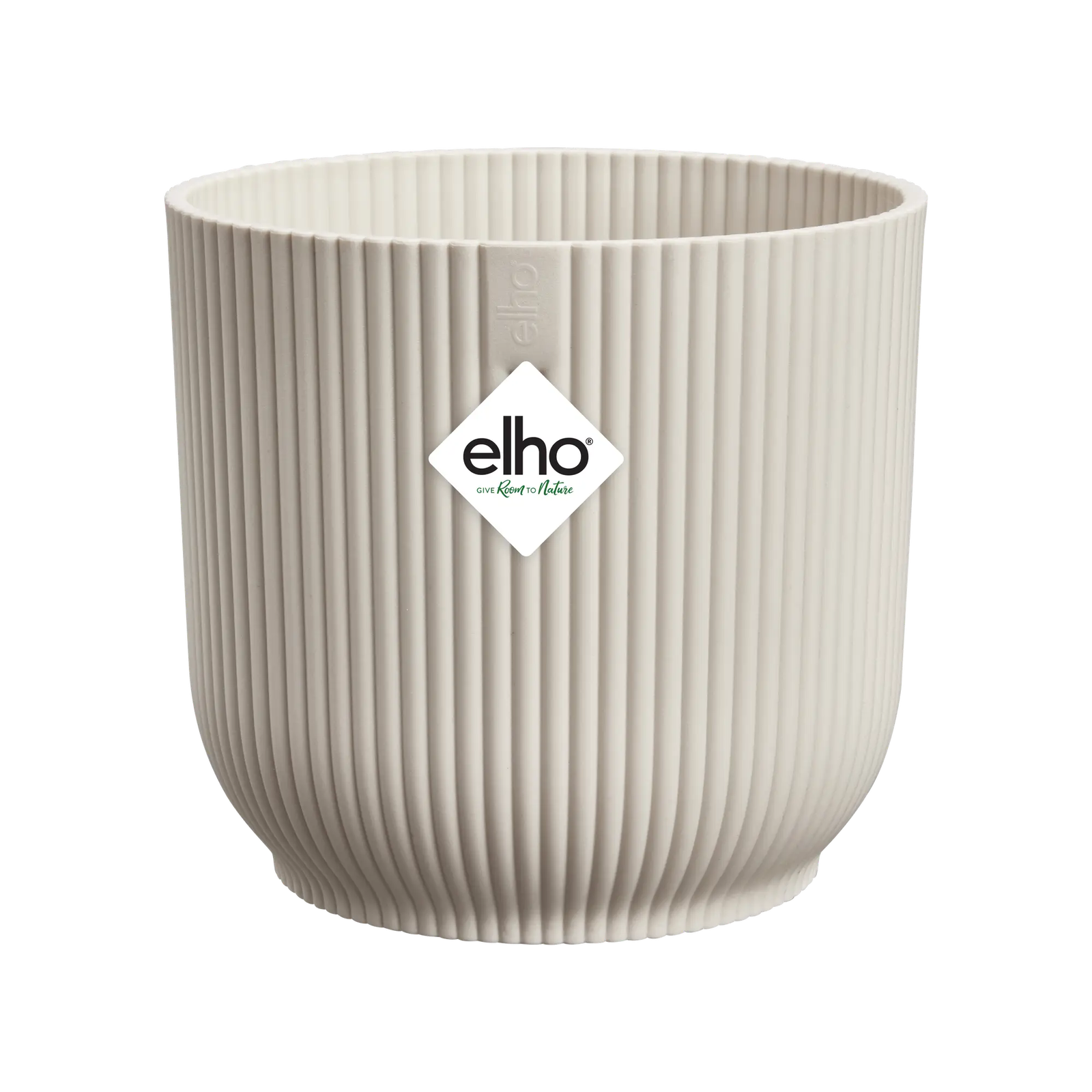 Elho Vibes fold rond 14 cm linnen wit bloempot