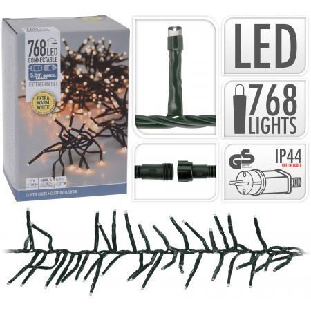 Koppelverlichting 768 LED extra warm wit 5.5 meter 31 Volt Nampook - Nampook