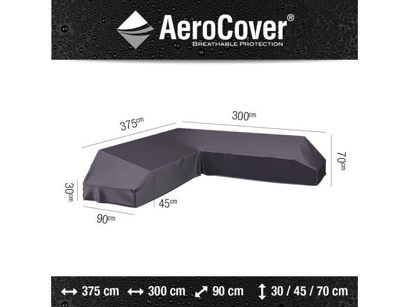 Loungeset platformhoes rechts 375x300x90xH30 45 70 cm AeroCover