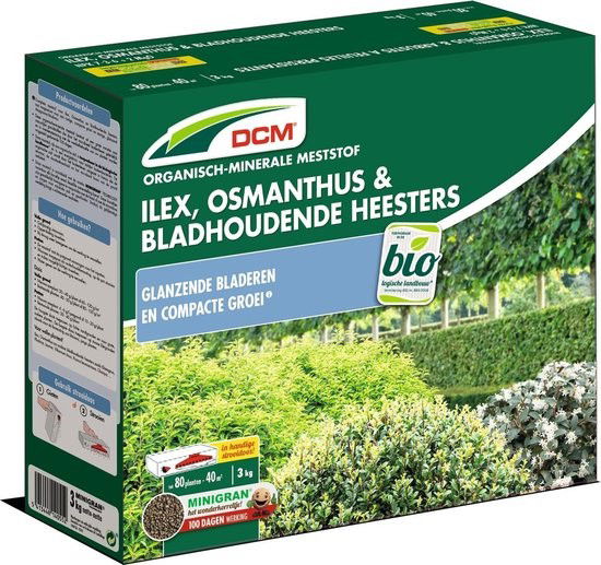 Meststof ilex, osmanthus bladhoudende heesters 3 kg DCM