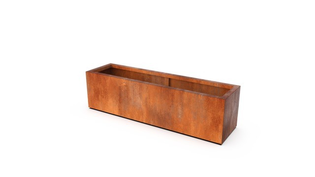 Geroba Plantenbak Artesa roestkleurig 200x40x40 cm – bruin