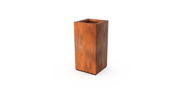 Geroba Plantenbak Artesa roestkleurig 40x40x80 cm – bruin