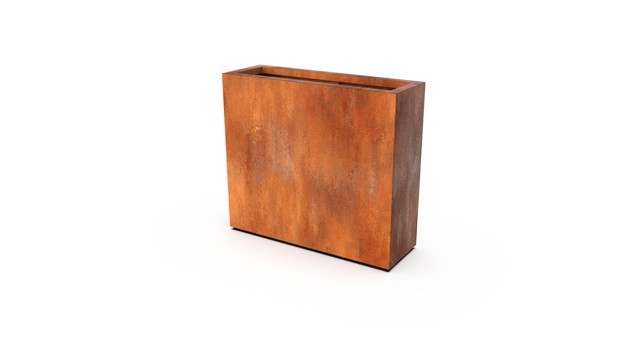 Geroba Plantenbak Artesa roestkleurig 90x30x80 cm – bruin